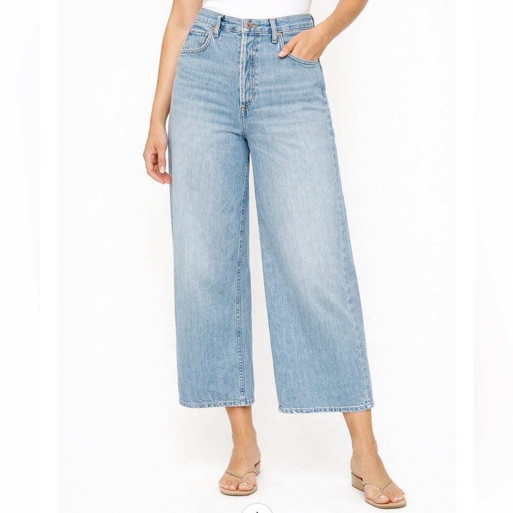 Citizens Of Humanity Sacha High Rise Wide Leg Cropped Jeans